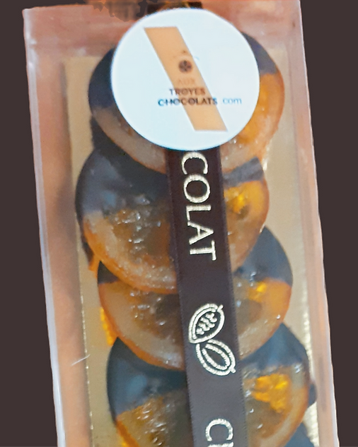 oranges confites chocolat